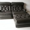1970s Brown Leather Sofa by Tetrad UK 3