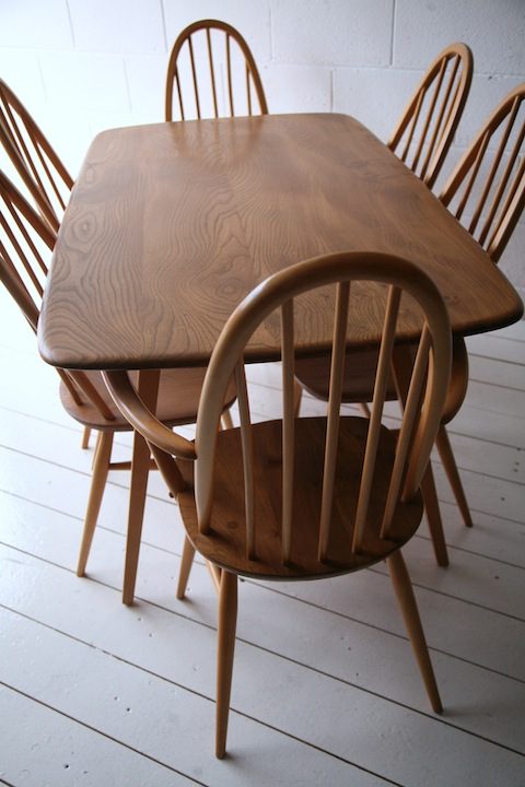 Ercol Dining Table and 6 Chairs