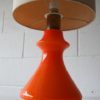 Large Orange Glass 1970s Table Lamp3