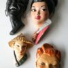 1950s Decorative Chalkware Heads