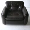 Vintage Brown Leather Chair by Vatne Mobler