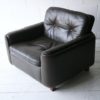 Vintage Brown Leather Chair by Vatne Mobler1