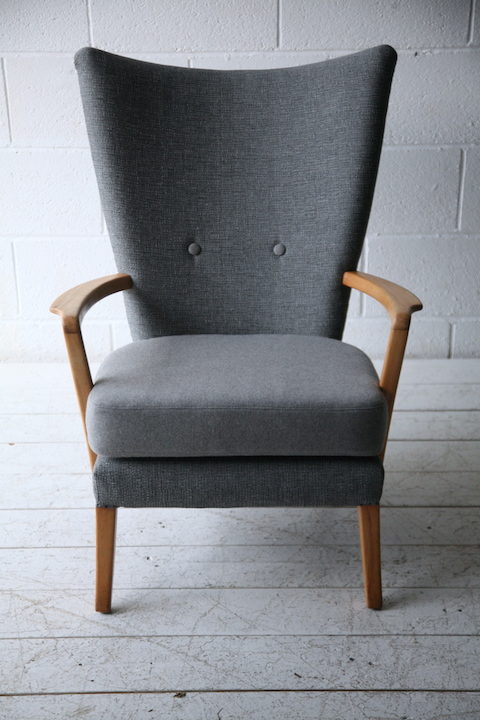 Howard Keith 1950s Grey Chair