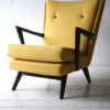 1950s Yellow Black Armchair