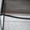 Set of 1970s Chrome Rubber Weave Stacking Chairs 3