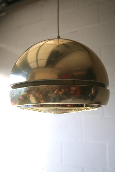 1970s Metal Ceiling Light 5
