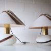 1970s Glass Table Lamps 1