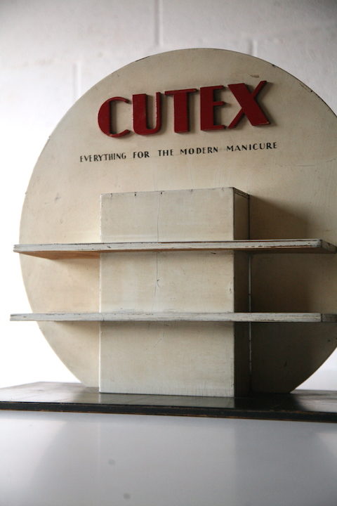 Vintage Cutex Shop Display Cabinet 2