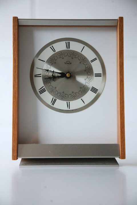 1960s Teak Timecal Clock by Smiths