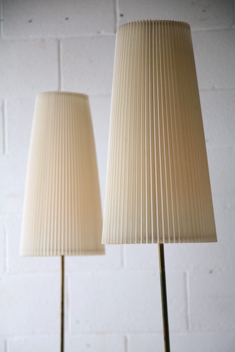 Pair of 1960s Pleated Floor Lamps 4