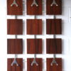 Vintage 1960s Rosewood and Chrome Coat Rack