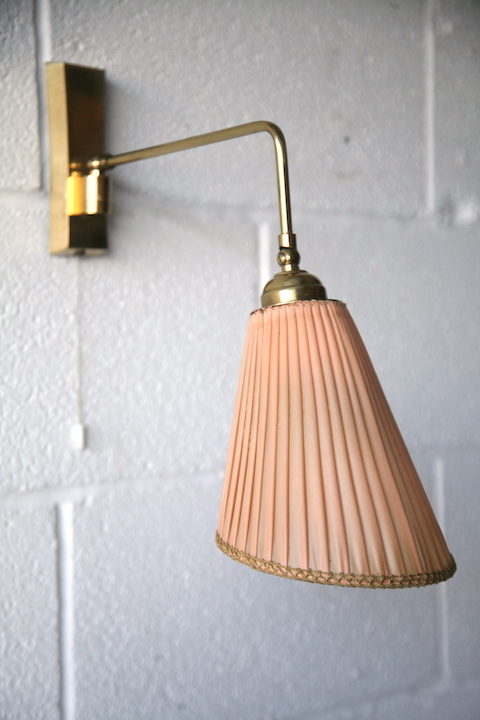 1950s Brass Wall Light