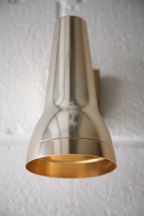 1970s Anodised Wall Light by Conelight