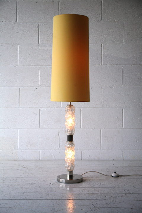 1970s Glass Floor Lamp 3