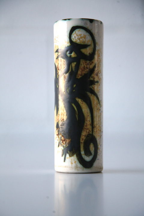 Celtic Pottery Cylinder Vase