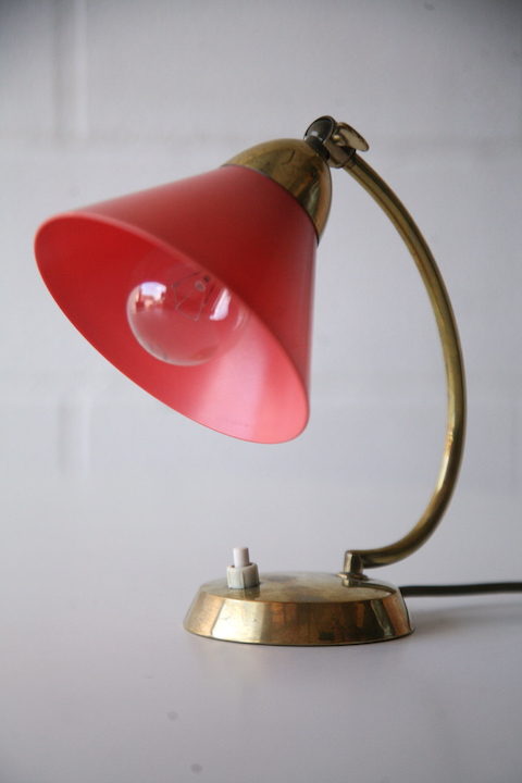 Vintage Brass 50s Desk Lamp