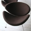 Brown Slice Chairs by Pierre Paulin for Artifort