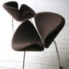 Brown Slice Chairs by Pierre Paulin for Artifort 2