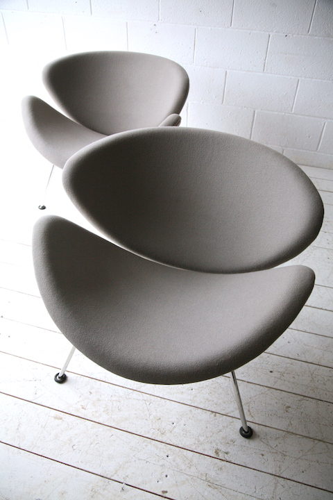 Grey Slice Chairs by Pierre Paulin for Artifort
