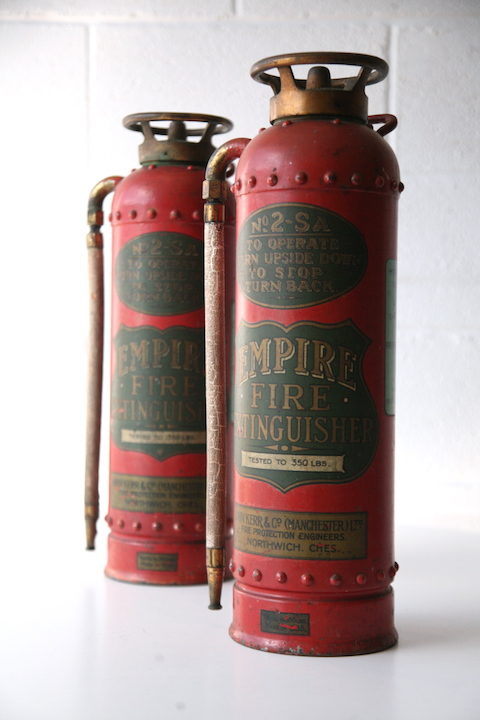 Pair of Vintage Empire Fire Extinguishers 2