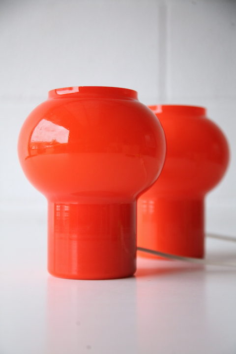 1970s Glass Table Lamps by Thorn 1