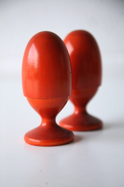 Vintage Egg Cups by Aarikka Finland