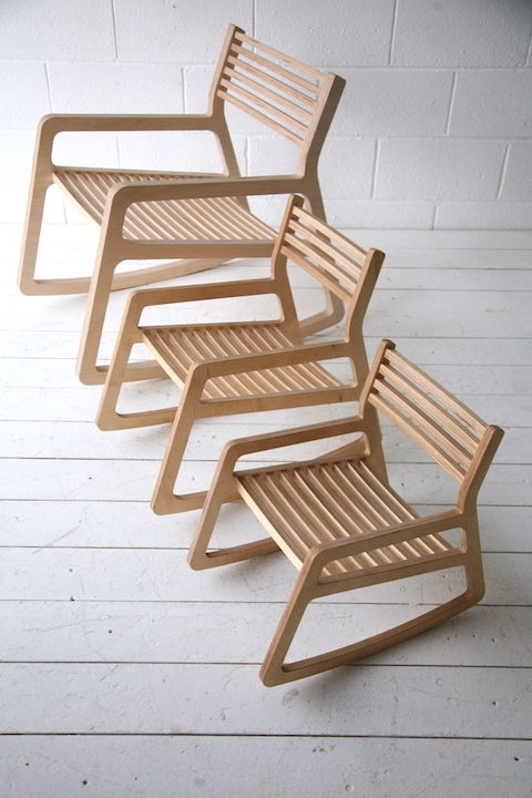 Birch Ply Rocking Chairs by Jessica Fairley