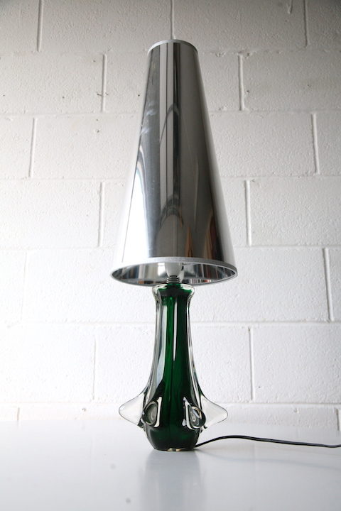 1960s Glass Table Lamp 4