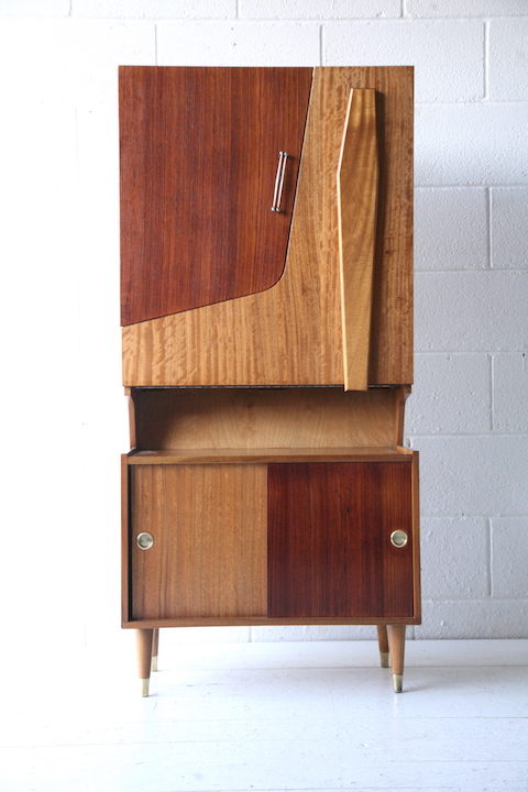 1960s Rosewood and Teak Cabinet
