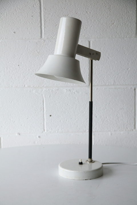 1970s White Desk Lamp