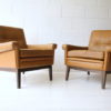 Pair of Danish Leather Armchairs by Skipper 1