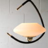 Vintage 1950s French Lunel Ceiling Light 4