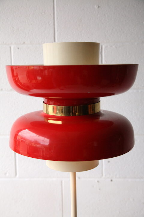 1970s Red Space Age Floor Lamp 5