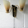 Pair of 1950s Glass Wall Lights 1