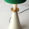 Vintage 1960s Table Lamp with Green Shade 1