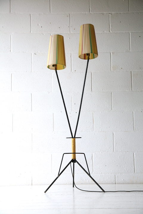1950s French Double Floor Lamp 3