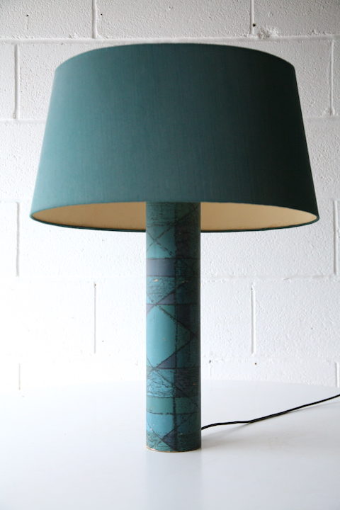 1960s Blue Table Lamp