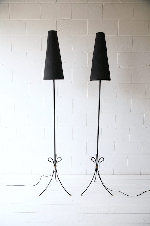 Pair of French 1950s Floor Lamps 3