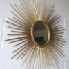 Vintage Sunburst Mirror by Chaty Vallauris