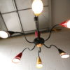 1950s 6 Arm French Ceiling Light 1