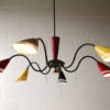 1950s 6 Arm French Ceiling Light 2