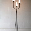 1950s French Glass Triple Floor Lamp 1