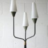 1950s French Glass Triple Floor Lamp