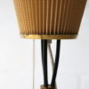 1950s French Tripod Floor Lamp with Pleated Shade 4