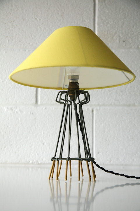 1950s French Wire Table Lamp Cream, How To Wire A Table Lamp Uk