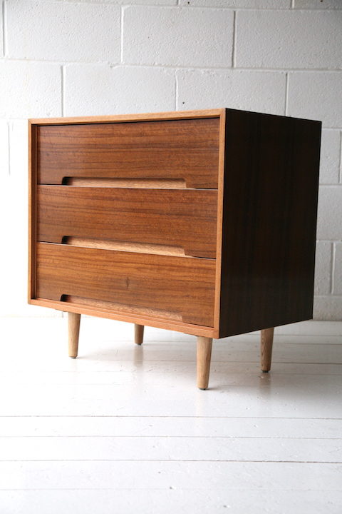 1960s C Range Walnut Chest of Drawers by Stag