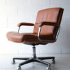 1970s Tan Leather Desk Chairs 1