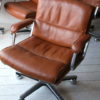 1970s Tan Leather Desk Chairs 4