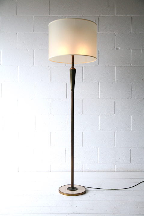 1950s Italian Marble Brass Floor Lamp 5