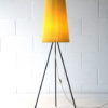 1950s Yellow Tripod Floor Lamp